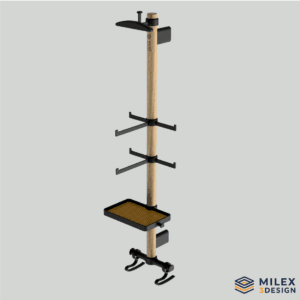 Assemblage support vertical Support mural pour accessoires cyclistes